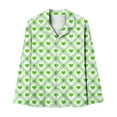 thumbnail image 6 of qelini Sleepwear for Women Valentine's Day Heart Print Long Sleeve Shirt and Pant with Pocket Nightwear Soft Holiday Pjs Set, 6 of 7