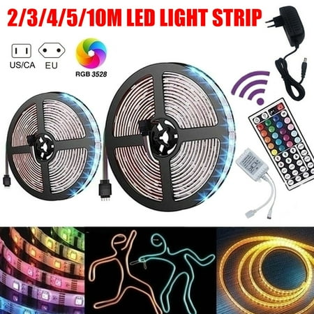 

LED Strip Lights RGB LED Light Strip 3528 RGB Tape Lights Color Changing LED Strip Lights with