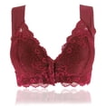 thumbnail image 4 of Harpily 2025 Bra Women's Adjustable Sports Front Closure Extra-Elastic Breathable Lace Trim Bra, 4 of 8