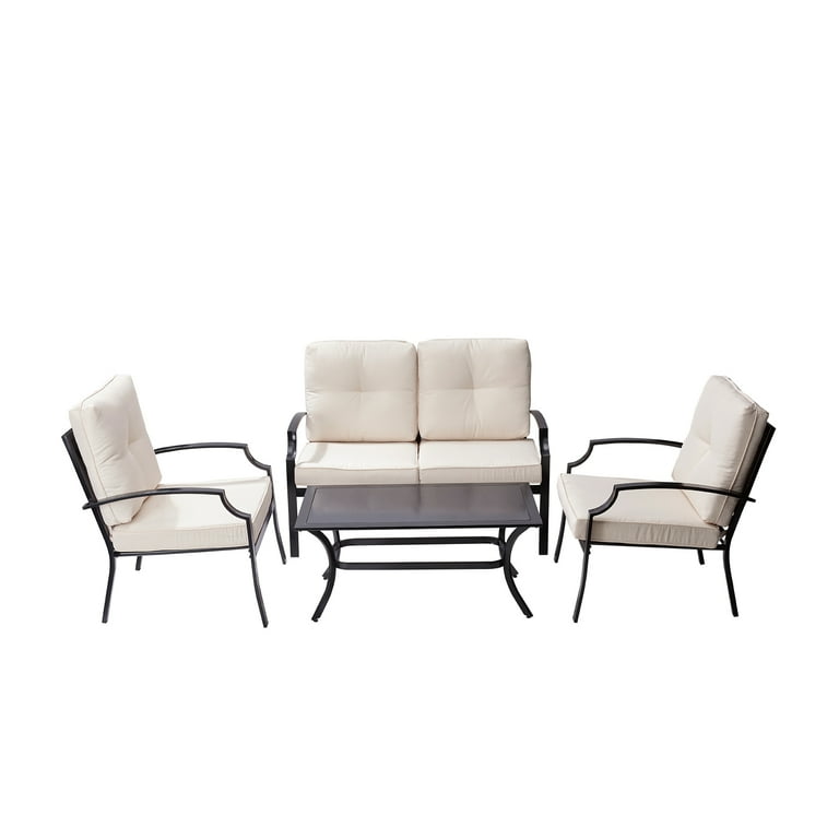 Loveseat and two chairs patio set deals