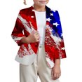 thumbnail image 1 of Girls' Independence Day Printed Suit Jacket, 1 of 5
