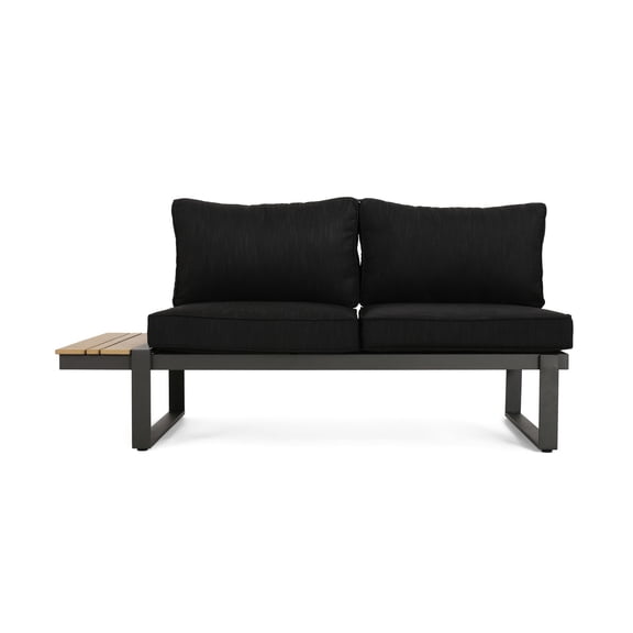 Outdoor Sofa Seating | Great for Summer Relaxation | Aluminum Frame with Recyclable Faux Wood | Water-Resistant Cushions for Outdoor Use