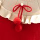 thumbnail image 4 of Vestido de Navidad de terciopelo grueso para niña, vestido de princesa empalmado con bola de pelo, cálido, para otoño e invierno, 2024, 4 of 5