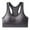 Black, variant on BLTIBY Women Sports Bra Seamless Comfort Shapewear Adjustable Strap Bralettes Vest Style Athletic Wireless Wrap Chest for Yoga Fitness Exercise Gray Free Size