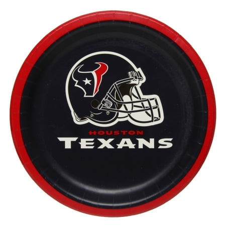 Houston Texans 8-Pack Lunch Plate Set - No Size