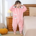 thumbnail image 6 of ATAIKU Toddler Sleeping Sack 9M-6T Winter Warm Flannel 2-Way Zipper Baby Sleep Sack with Feet, Infant Animal Rabbit Wearable Blanket, 6 of 10