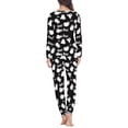 thumbnail image 3 of Suhoaziia Sleepwear for Women Nightgown Halloween Gift Athletic Outfits Durable Skin Friendly Scary Ghost Fall Clothing Long Sleeve Warmth Pajamas Top and Pants Size S, 3 of 5