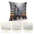 thumbnail image 4 of Fenyluxe Urban Cityscape Fashion Style Dirt-Resistant Throw Pillow Covers for Couch Sofa Bed Living Room Bedroom Printed on Both Sides - Year-Round Applicable Pillowcase 1PC 20x20in, 4 of 5