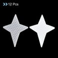thumbnail image 3 of Uxcell Reflective Stickers, 12 Pack 2.87 x 2.17 Inch Adhesive High Visibility Night Safety Tape Reflector, Silver Tone, 3 of 5