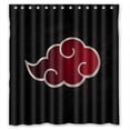 thumbnail image 1 of TOUXIHAA Naruto Akatsuki Rideau de Douche Ensemble de Rideaux de Salle de Bain avec Crochets Taille 66x72 Pouces, 1 of 5