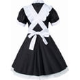 thumbnail image 4 of Conjunto de 6 piezas de delantal de sirvienta francesa Lolita de Anime japonés, disfraz de cosplay, guantes, sombreros y calcetines, 4 of 5