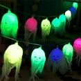 thumbnail image 3 of 196.9 Inches Light String Halloween LED Ghost Battery Lamp Festival Horror Party Decoration  Colorful, 3 of 8