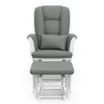 thumbnail image 4 of Storkcraft Tuscany Infant Nursery Glider & Ottoman White with Gray, 4 of 14