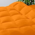 thumbnail image 4 of 500-TC Egyptian Cotton All Season Comforter for Adults Oversized King Size 98" x 120" Inches, 1pc Comforter Box Stitched with 4 Corner Tabs, 300 GSM Comforter, (Orange), 4 of 7