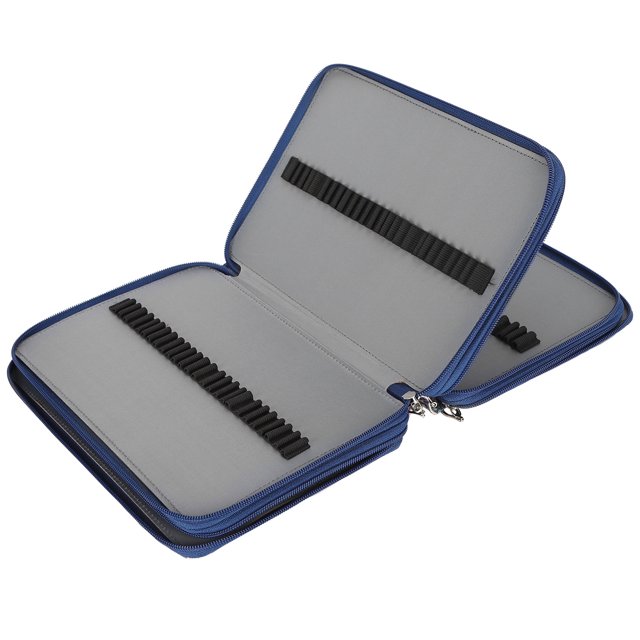 Estuche para lápices de colores con 200 Ranuras Con Cierre de Cremallera, Portalápices de Gran Capacidad, Organizador de Bolígrafos con Estampado de Rosas, Estuche de