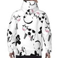 thumbnail image 5 of Bingfone Cute Cow And Milk Stains Men'S Drawstring Hoodie Long Sleeve Pocket Sweatshirts-3x-Large, 5 of 9