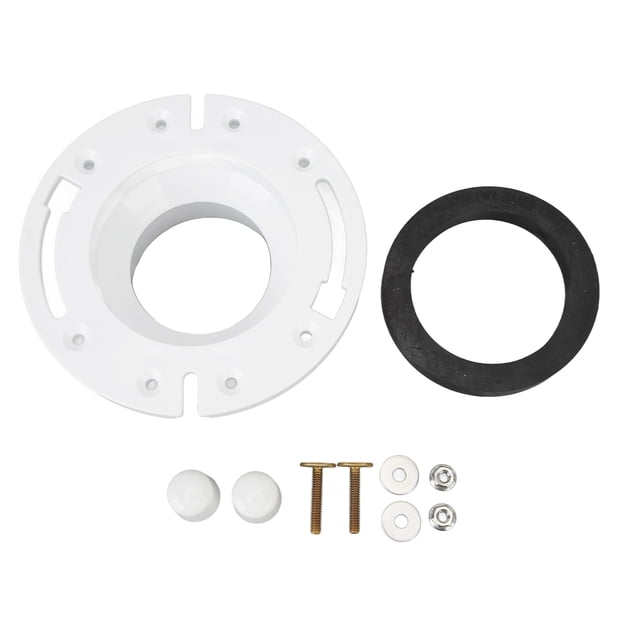 RV Toilet Flange Kit, Easy Installation Enhanced Driving Experience 385345892 Toilet Socket Floor Flange for RV Motorhome Trailer Toilets