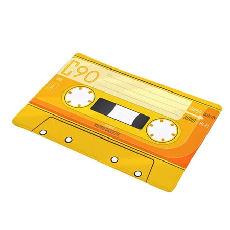 

Vintage Cassette Tape Indoor Doormat Non Slip Door Floor Mats Carpet Rugs
