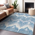thumbnail image 3 of Dalyn Rugs Premium Machine Washable Mayfield AMF743 Denim 3' x 5' Rug, 3 of 7