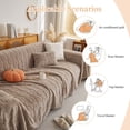 thumbnail image 5 of CJC Couch Cover for Pets, Sofa Slipcover for 2 Cushion Couch Sectional L Shape Sofa Cover, Dog & Kids Protective Throw Cover (Khaki, 71" x 150"), 5 of 12
