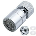 thumbnail image 1 of 1 piece Brass Faucet 2 Modes Adjustable Kitchen Faucet Filter Bubbler with Nozzle Adapter - for Faucets with External Thread Nozzle, 1 of 4