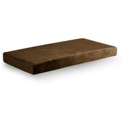 College Living Replacement Memory Foam Mattress Cover, Chocolate