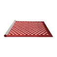 thumbnail image 2 of Ahgly Company Machine Washable Indoor Rectangle Checkered Red Modern Area Rugs, 2' x 5', 2 of 4