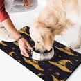 thumbnail image 2 of Happy Halloween Pet Food Mat Absobing Durable 17x30 Inch Dog Water Mat Horror Pumpkin Ghost Cat Mat for Food Dog Water Bowl Mat for Messy Drinker, 2 of 7