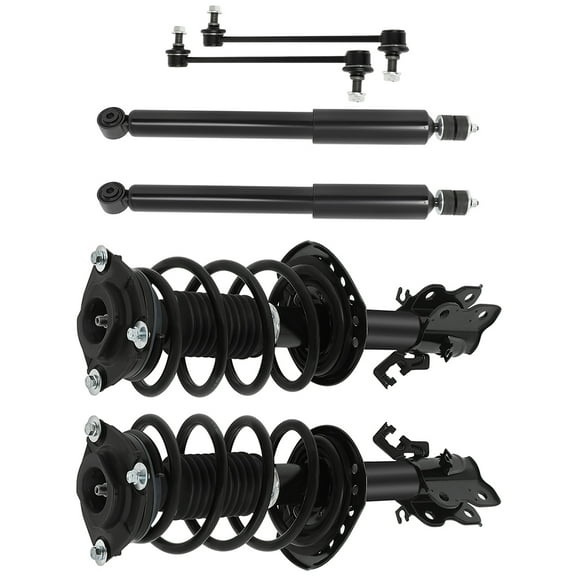 CCIYU Front Strut Spring Assembly Control Arm and Ball Joint Assembly 2014-2019 for Nissan Sentra SV Sedan 4-Door Complete Suspension Kit Fits replace for K750719, 172948, 5532