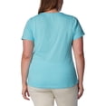 thumbnail image 4 of Columbia Daisy Days - Playera Estampada de Manga Corta para Mujer, Color Aguamarina Jaspeado/Volante Elegante, Talla 2X, 4 of 10