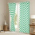 jejeloiu Geometry Checkered Blackout Curtains,Geometric Aesthetic
