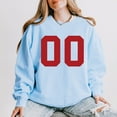 thumbnail image 2 of Football Jersey 00 - Womens Lightweight Garment Dyed Sweatshirt, 2 of 5