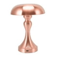 thumbnail image 2 of Table Lamp Rechargeable Mushroom Shape 3 Speed Color Temperature Touch Stepless Dimming Night Light for Home Copper, 2 of 16