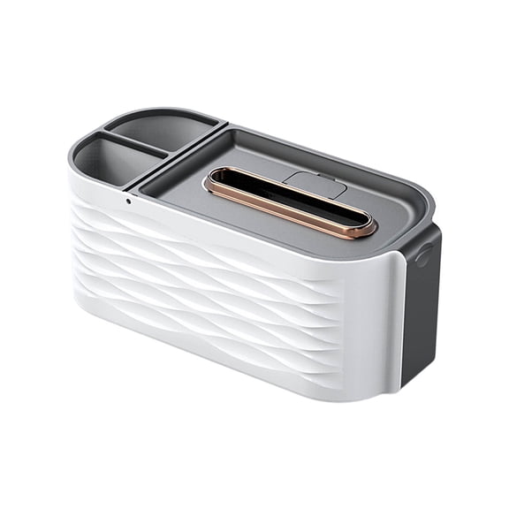 Btomtd Rectangular Tissue Box Cover, Facial Tissue Holder for Bathroom and Home Office, Car Decoration Storage Containers for Tissues, Gray