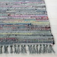 thumbnail image 3 of SAFAVIEH Rag Robynne Striped Cotton Area Rug, Aqua/Multi, 3' x 5', 3 of 11