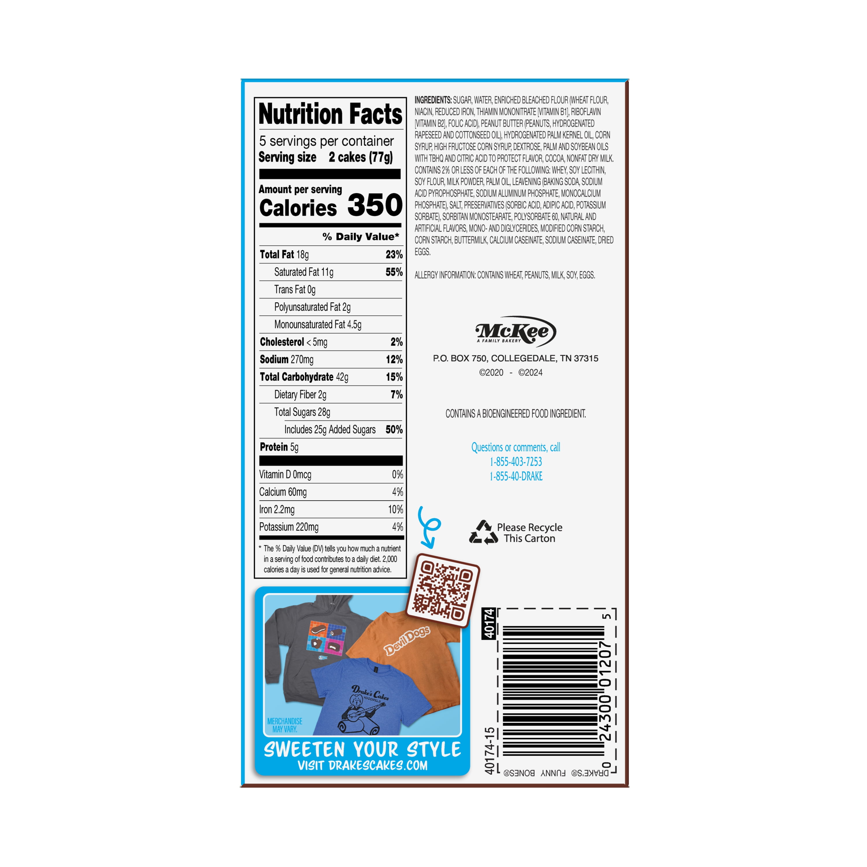 Drake's Funny Bones, 10 Count, 13.73 oz