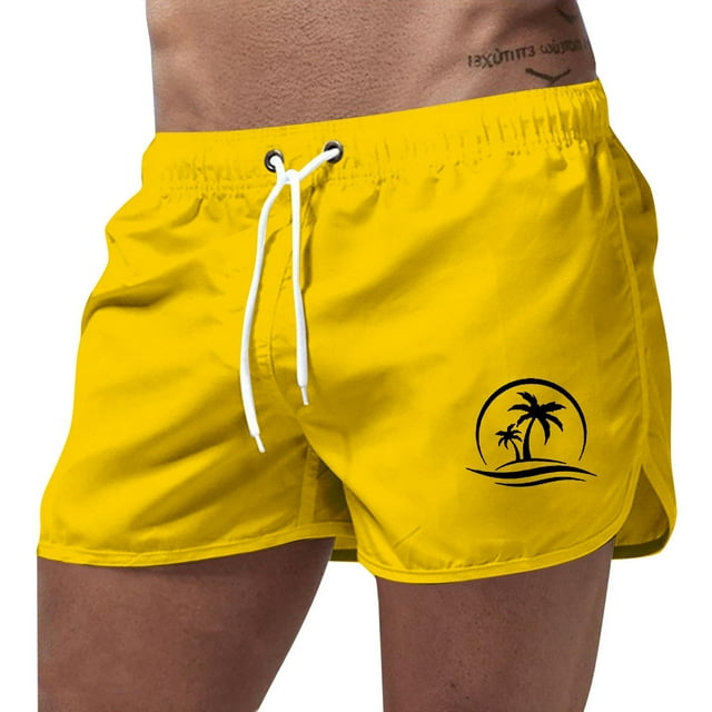 Mens Small Swim Trunks Solid Beach Board Shorts Lightweight Mens Bathing Suit 9 Inch Inseam Mens Swim Trunks Beach Summer Comfy Swimming Shorts for Men