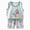 A4-Grey, variant on Ccpelsie Girls Summer Clothes 2 Piece Cute Outfits Kids Floral Print Long Sleeve Crop Top Shorts Clothing Set(Orange,6-12 Months)