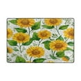 thumbnail image 2 of Area Rugs 72"x48" Indoor Non-Slip Wear Resistant Floor Mats Soft Large Carpets for Living Room Bedroom Home Decor Washable Rug Bright Yellow Sunflowers, 2 of 7