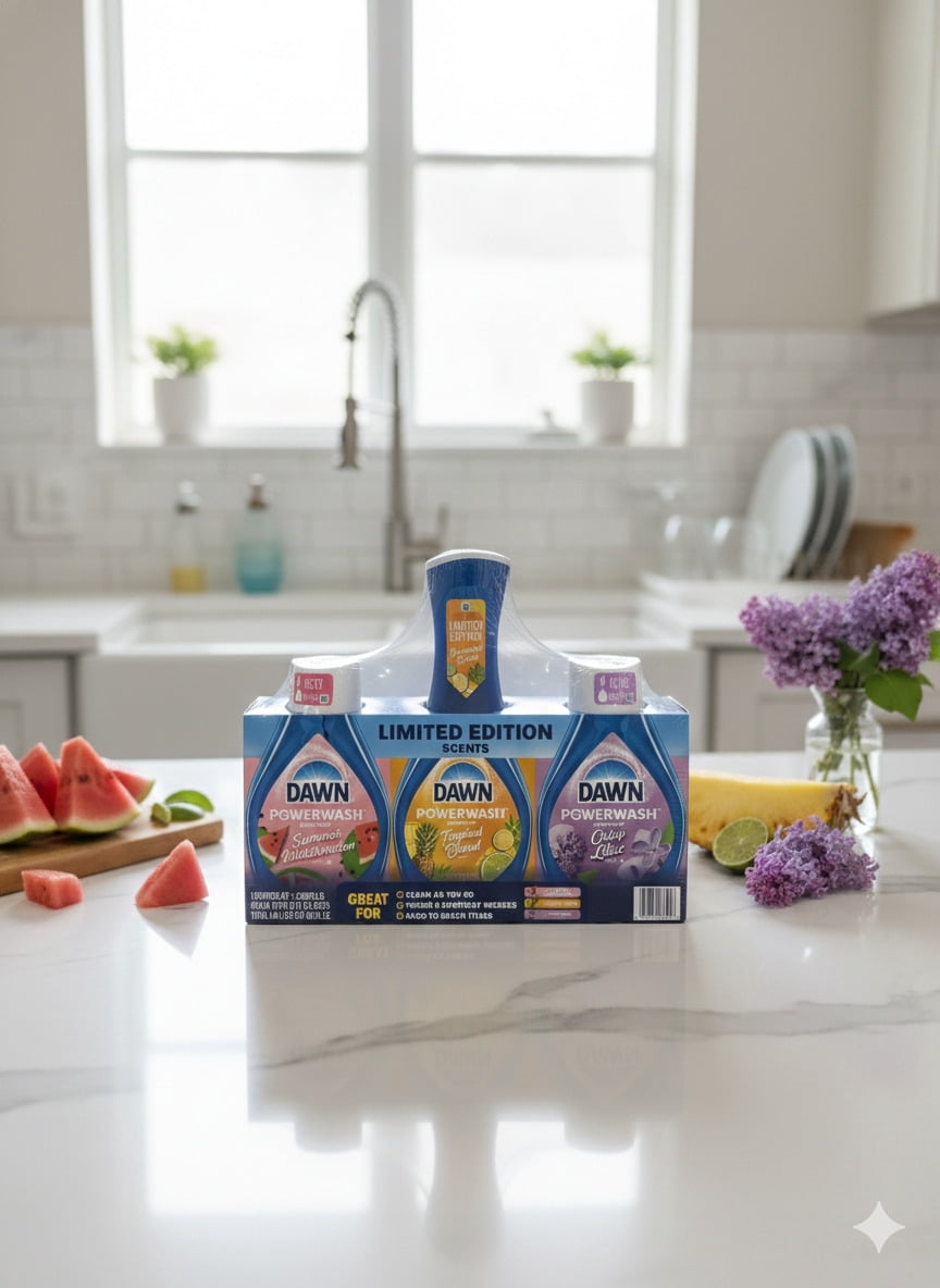Dawn Powerwash Dish Spray Limited Edition Scents Kit 3 Count 48 fl oz Total