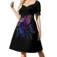 thumbnail image 2 of Vestido sin mangas con flores brillantes, vestido de playa para mujer, vestidos con mangas largas para mujer, 2 of 7