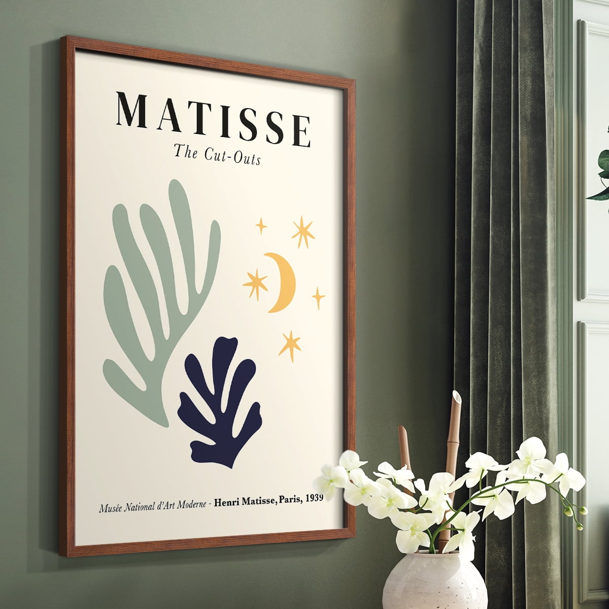 Matisse CCCLXIX in Brown Solid Wood 8 x 10 Framed Print