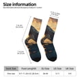 thumbnail image 5 of Yiaed Sunset Ocean Whale Print Great elasticity Crew Socks Sports socks for Men and Women, 5 of 5