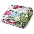 thumbnail image 5 of Cactus and Tropical Plants Soft Throw Blanket All Season Microplush Warm Blankets Lightweight Tufted Fuzzy Flannel Fleece Throws Blanket for Bed Sofa Couch 60"x50", 5 of 6
