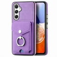 thumbnail image 2 of Nalacover Wallet Case for Samsung A54 5G, Premium Leather Case with Card Holder, 360°Rotation Ring Kickstand, RFID Blocking Protective Magnetic Back Clsoure Case for Samsung Galaxy A54 5G, Purple, 2 of 13