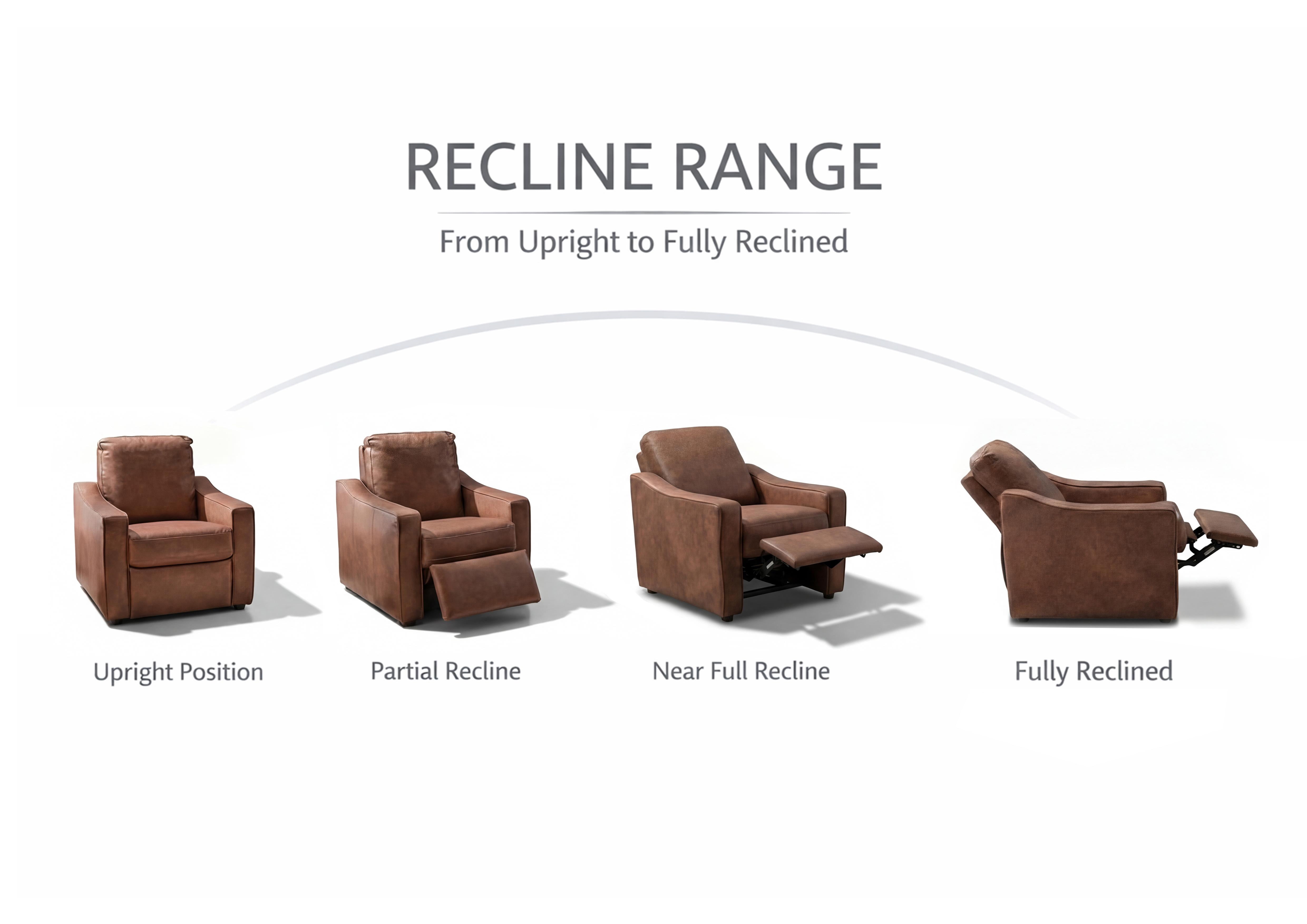 Better Homes & Gardens Allen Push-Button Power Recliner Chair, Cocoa Faux Leather