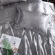 thumbnail image 5 of Juego de cama de satén - Plata, 5 of 6