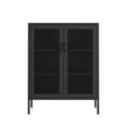 thumbnail image 1 of Amelia Armoire d'Appoint Moderne 31,5 avec 3 Tablettes Ajustables, Noire, 1 of 9