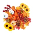 thumbnail image 3 of 96 Uds. Calabazas artificiales de espuma para manualidades, Mantel de calabazas de tamaños surtidos, Otoño con Hojas de arce para decoración navideña, 3 of 7