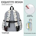 thumbnail image 5 of Police and Helicopter White Pattern Backpack for School, Cute School Bag with Adjustable Shoulder Straps and Padded Back, 13.4"x11"x4.7", 5 of 5